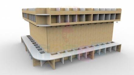 Szatnia biała - zabudowa wielomodułowa