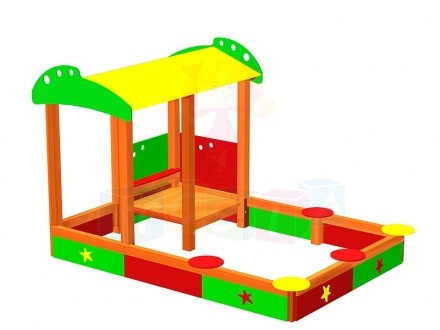 Piaskownica z domkiem