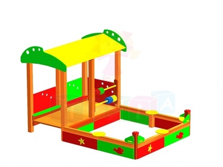 Piaskownica z domkiem