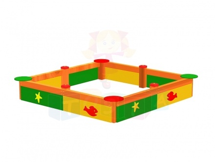 Piaskownica z rybką